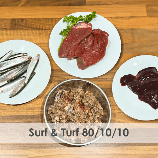 Surf & Turf 80/10/10 Raw 1kg - Box of 12